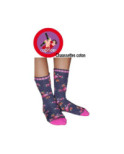 Chaussettes Les petits Caprices A fleurs bleues