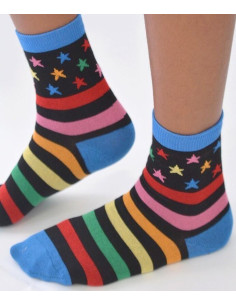 Chaussettes ludique Rayures étoilées 2