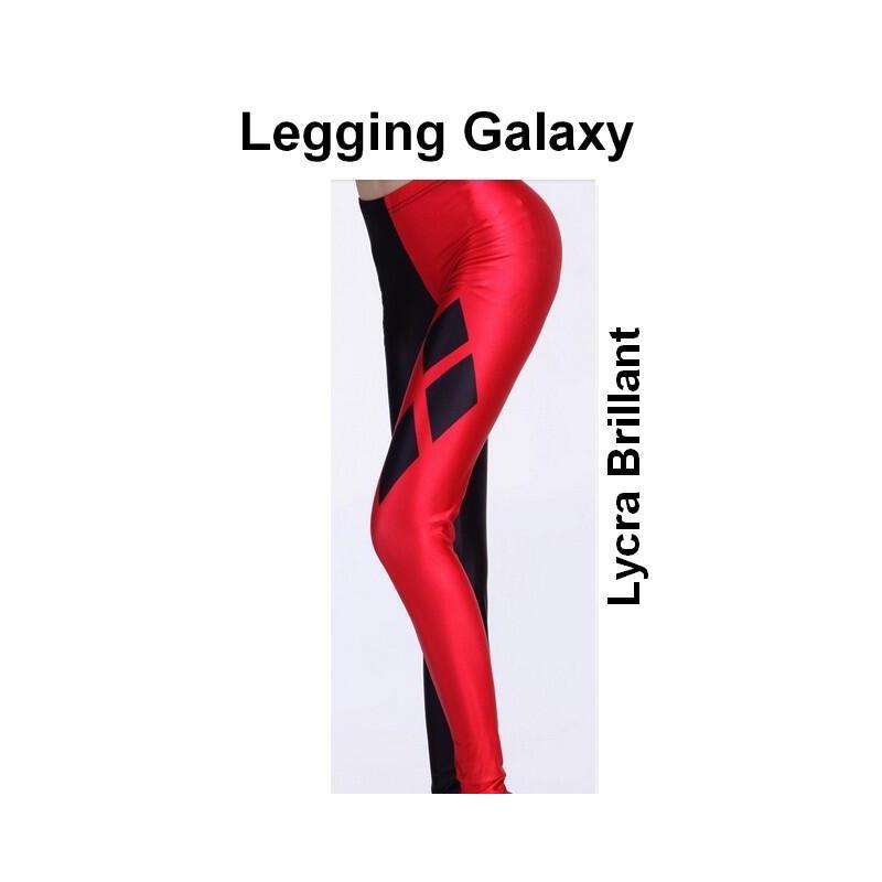 Caleçon Galaxy asymétrique noir rouge losange