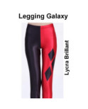 Caleçon Galaxy asymétrique noir rouge losange