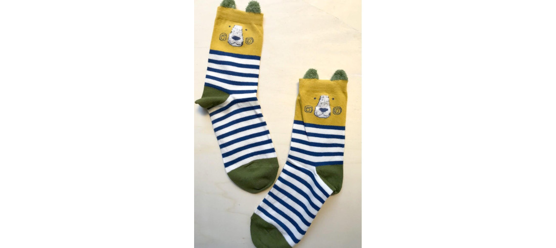 Chaussettes à rayures ourses