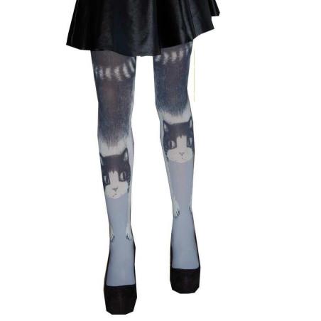 Collants les p'tits Caprices chats gris