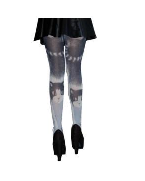  Collants les p'tits Caprices chats gris arrière