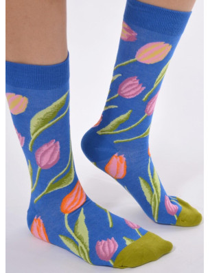 Jolies chaussettes tulipes délire fantaisie