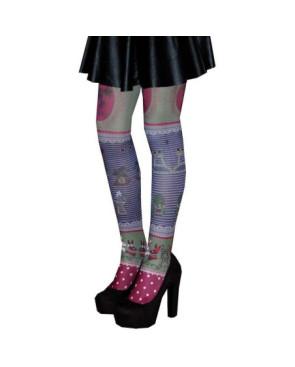 Collants les p'tits Caprices patchwork profil
