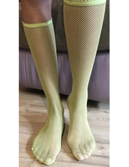 Mi bas resille vert acide