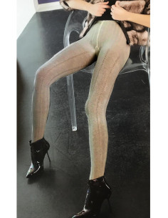 Collant laine hiver à striures chics bien chaud