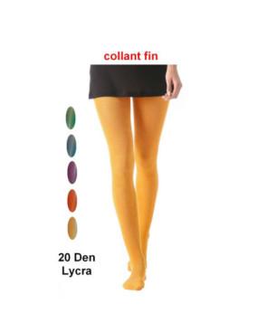 collant fin de couleurs Trasparenze jaune