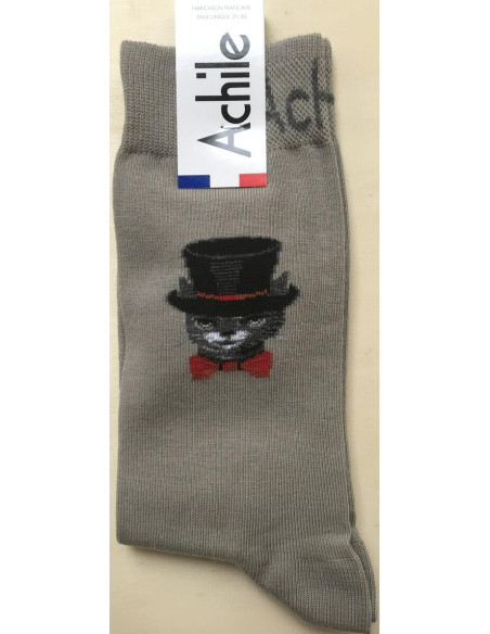 Chaussettes achile chat gentleman cambrioleur