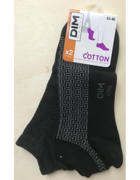 socquette dim basic coton style noir