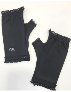 Mitaines opaque Xo Lingerie frou frou de dentelle 2