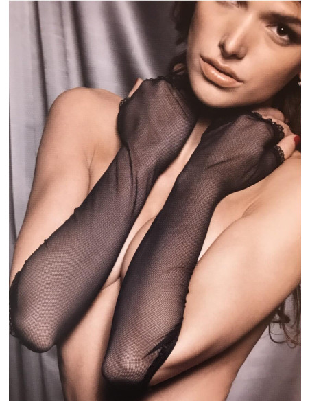 Mitaines longues tulle chic