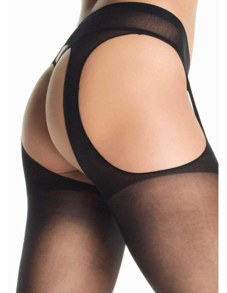 Collant porte jarretelle noir sobre Leg avenue