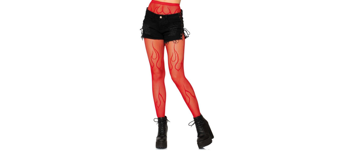 Leg Avenue  Bas et Collants Collant resille Flamme