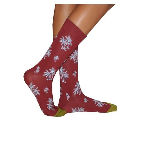 Chaussettes Bonne maison vigne Palmiers profil