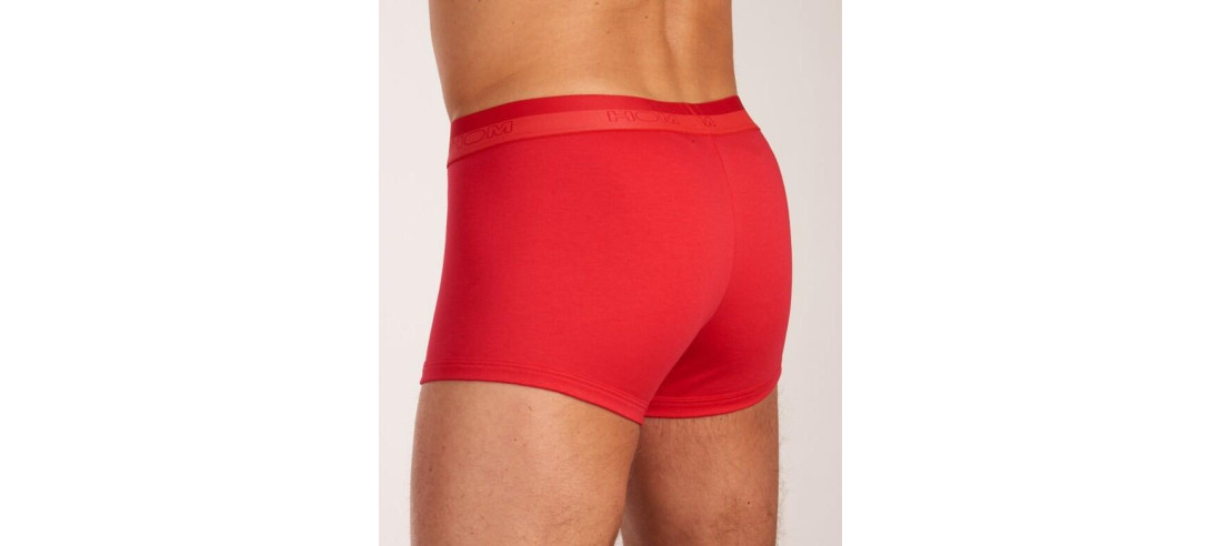 boxer homme rouge coton modal HO1