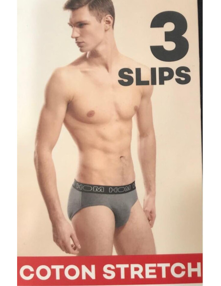 PAck de 3 Slips coton hom