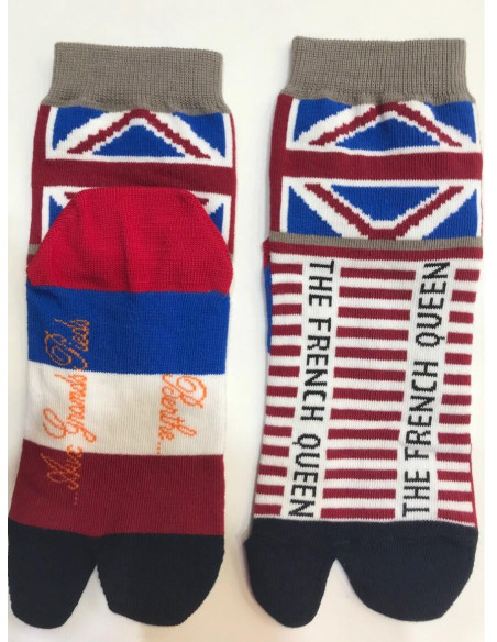 Chaussettes Tabis God Save Berthe aux grands pieds