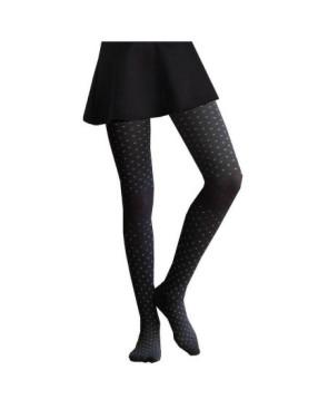 collant Achile plumetis Gris Multi coton