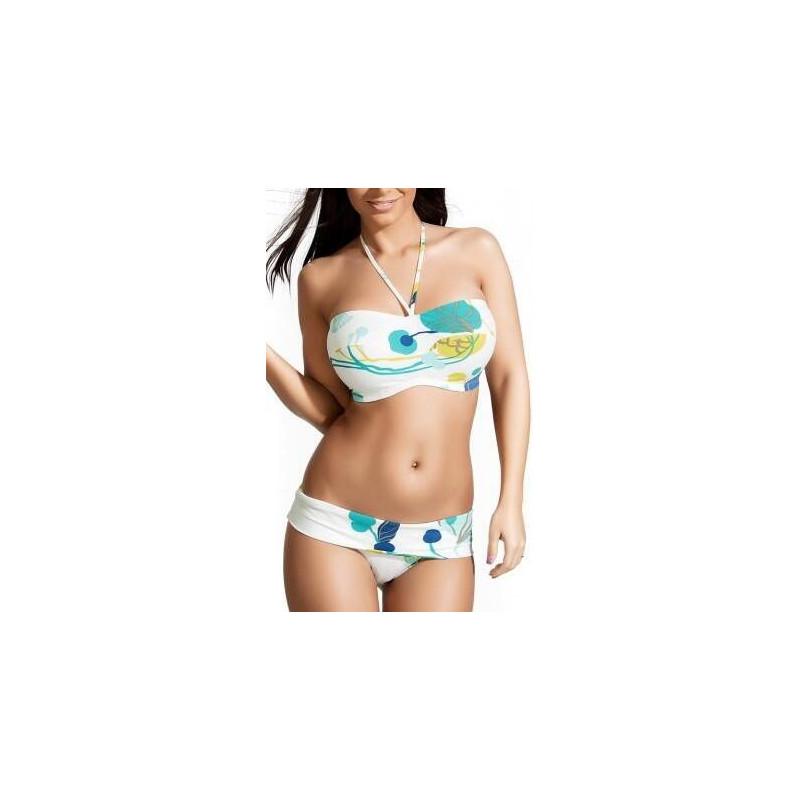 Empreinte 2 pièces bustier abstrait Psychédélique