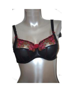  Empreinte rose soutien gorge classique noir