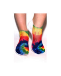 Socquette tye and dye arc en ciel