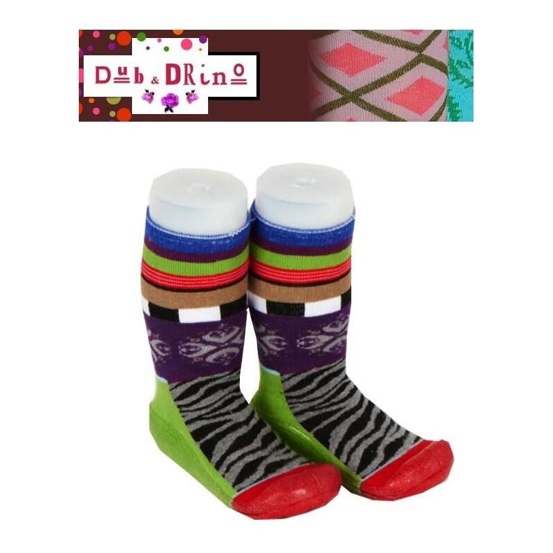 Chausson chaussettes Dub et Drino Zebre