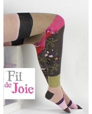 Collant Fil de joie Sulli jeu de fleurs