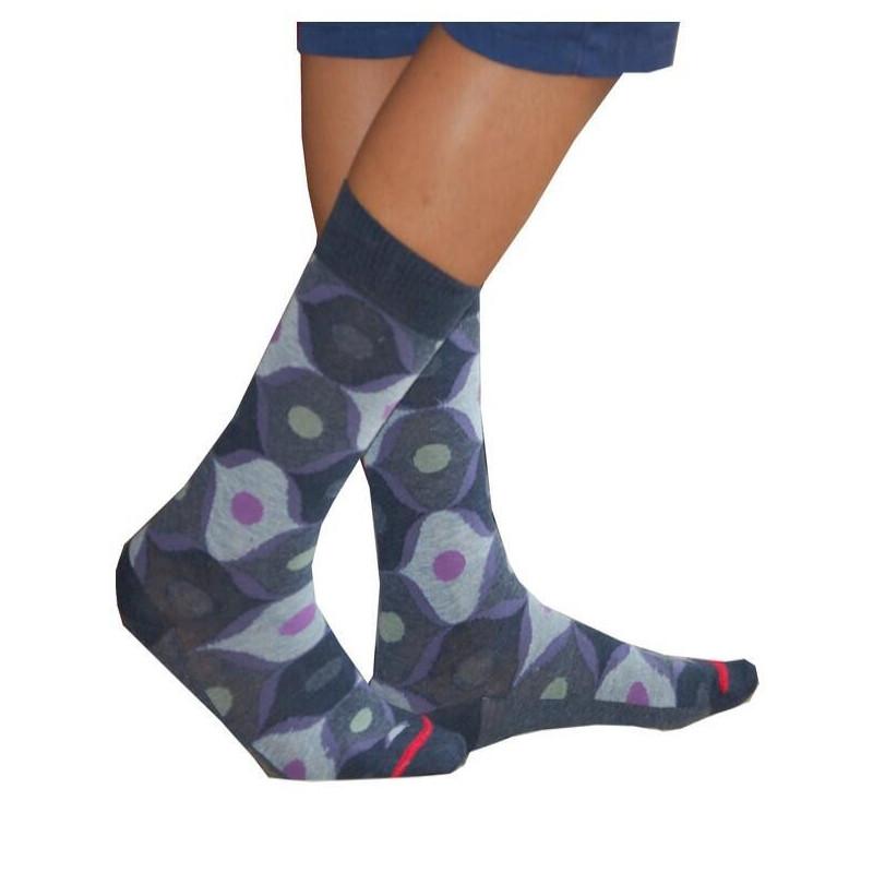 Chaussettes homme Fil de joie angora Abstrait