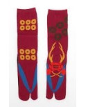 chaussettes japonaises uniforme rouge