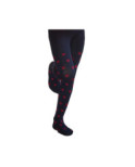 Collant coton Enfant à pois de couleur