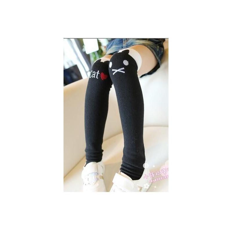 Mi bas Girly love Cats noir