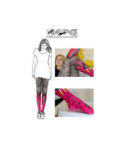 Collant Marieantoilette chaperon Rose
