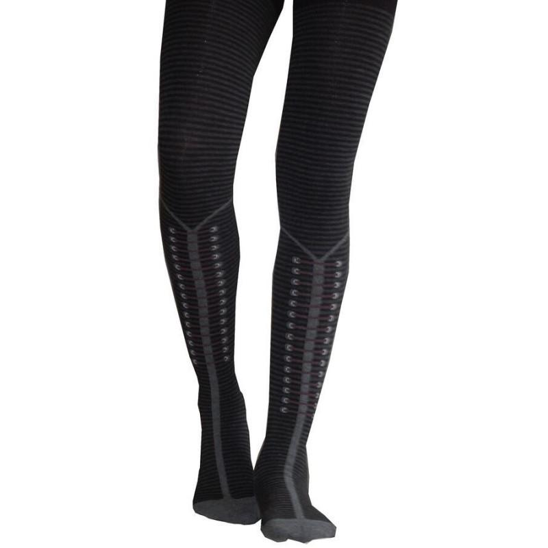 Collant Coton effet Laçage