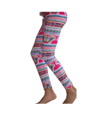  Legging Enfant fleurs et Papillons profil