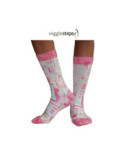 Chaussettes Wigglesteps carreaux 70 roses
