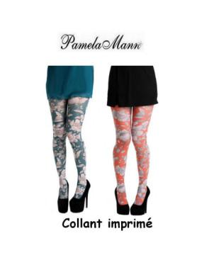 Collant imprimé Pamela Mann fleurs Sketch