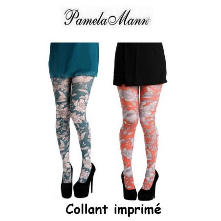 Collant imprimé Pamela Mann fleurs Sketch