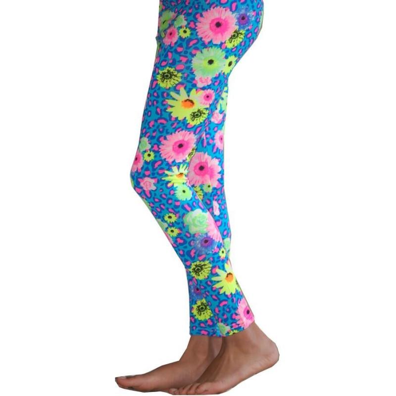 Legging Enfant tournesol psyché turquoise