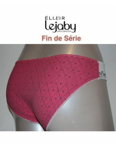 Slip Elixir Lejaby corail imprimé