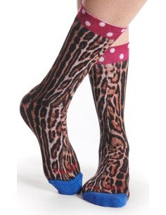 Chaussettes Dub et drino Panthère en bambou