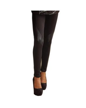 Legging coupé cousu simili cuir