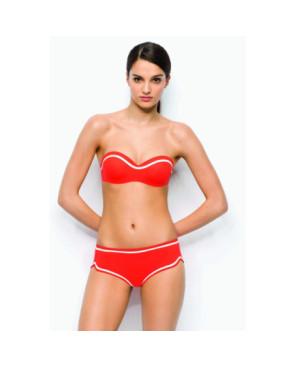 collant asymétrique pois et veloute