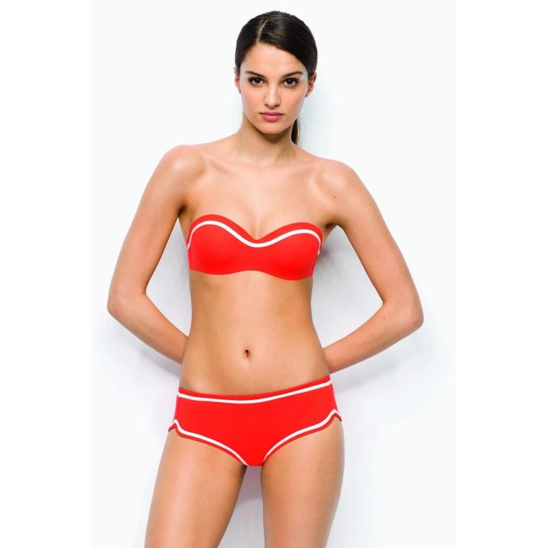 Maillot Bustier Lucky Huit Sanguine
