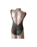Nageur Empreinte Léopard Azur Décolleté