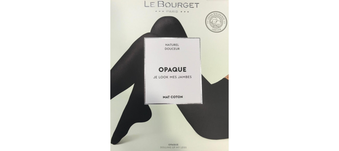 Collant Le Bourget Bio opaque coton