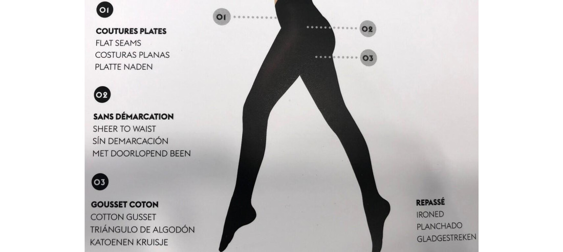 Le bourget Femme Collant naturel Opaque Coton Bio Le Bourget