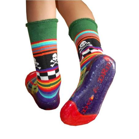 Chaussons Dub et Drino carreaux têtes de morts rigolotes