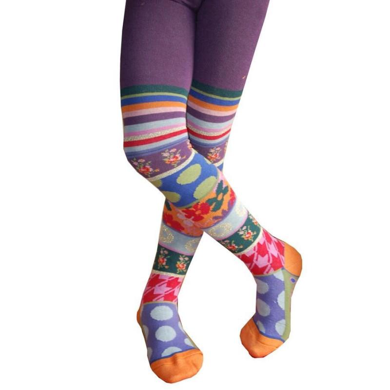 Collant-coton et soie Berthe aux grands Pieds