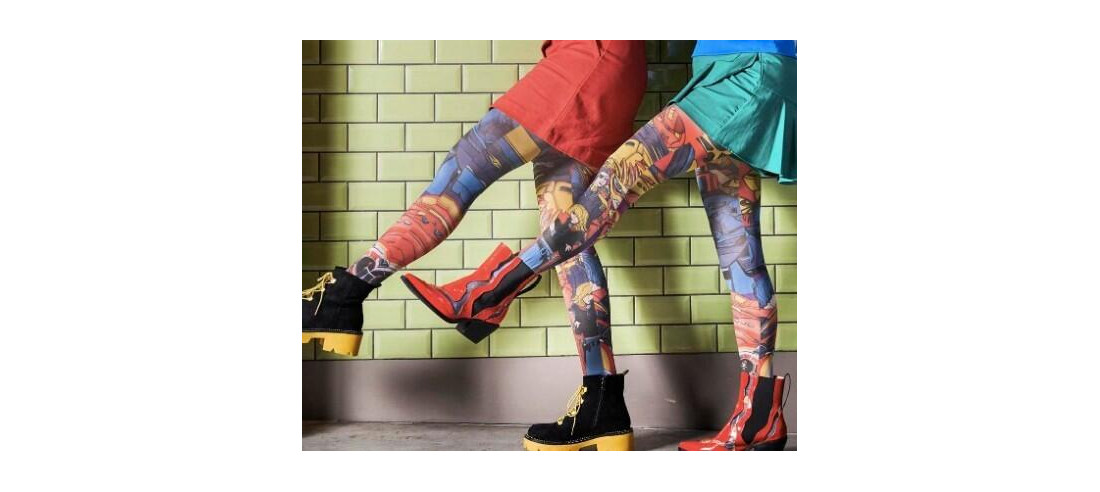 Collant imprimé manga rigolo de MArieantoilette